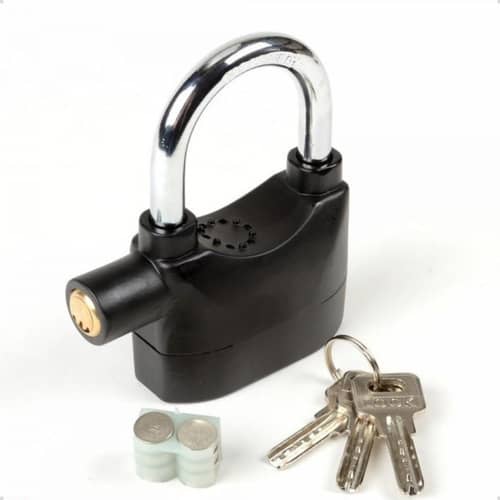 Cadenas de sécurité doté d'une alarme